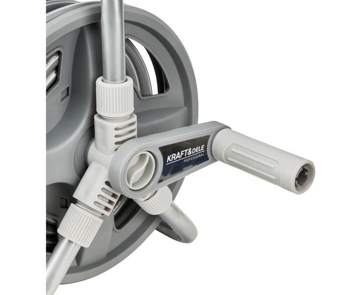 Котушка для шланга Kraft&Dele KD2079 20 м + 2 м &mdash; садова, зі шлангом, для поливу та двору KD2079 фото