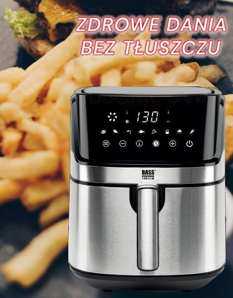 Розумна аерофритюрниця (мультипіч) з Wi-Fi та сенсорною панеллю 6,5 л Bass Polska BH 10876 BH10876 фото