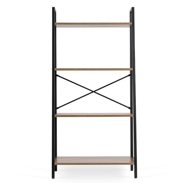 Стелаж для дому/офісу MEBEL ELITE білий з чорним ME.GIA/B/CZ/REG фото