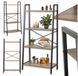 Стелаж для дому/офісу MEBEL ELITE білий з чорним ME.GIA/B/CZ/REG фото 8