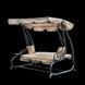 Гойдалка садова GardenLine KRE0759 бежева 210x120x170 см з навісом для літнього відпочинку KRE0759 фото 3