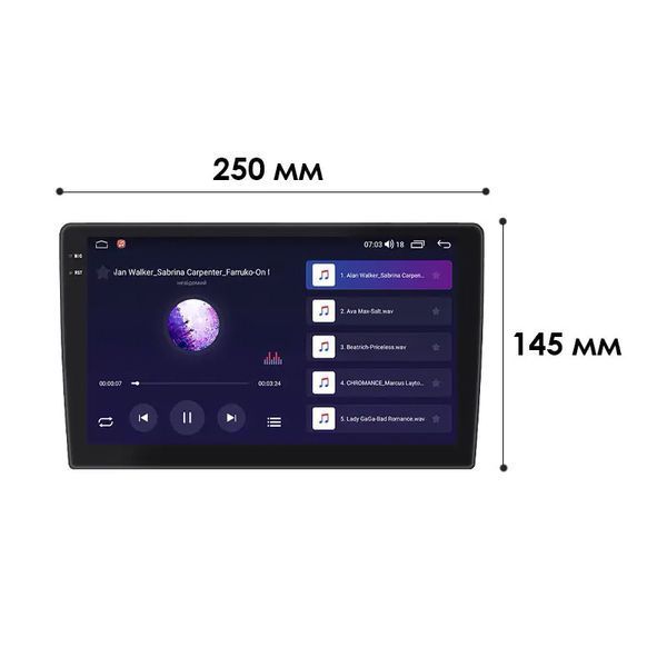 Автомобільна мультимедійна система 2 din W-10 4/64 QLED CarPlay 4G Wi-Fi GPS 360 Prime 8308-77227 фото