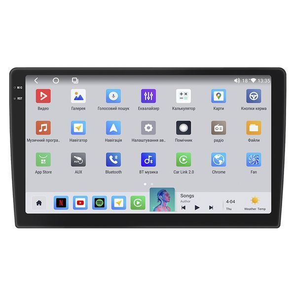 Автомобільна мультимедійна система 2 din W-10 4/64 QLED CarPlay 4G Wi-Fi GPS 360 Prime 8308-77227 фото