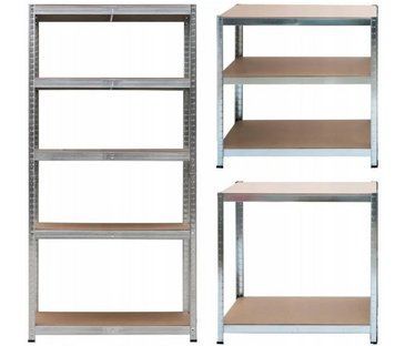 Металевий стелаж EXPAND RM05 5 полиць 150&times;75&times;30 см &ndash; вантажність 875 кг, для комори, гаража та підвалу RM05 фото