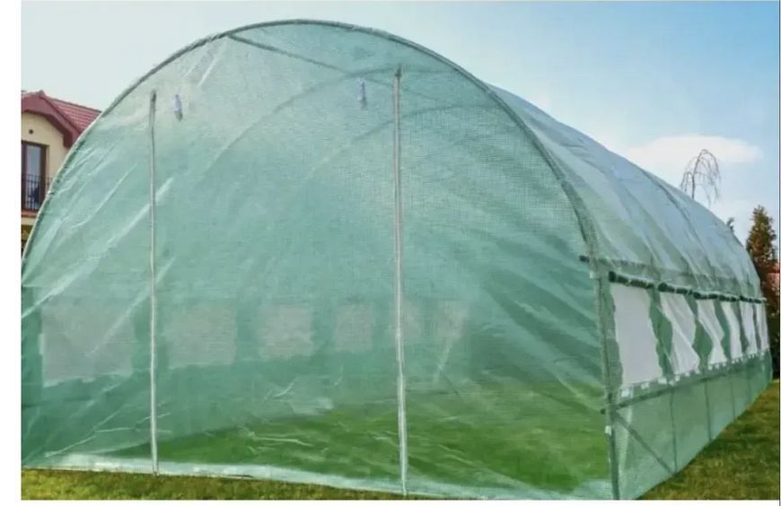 Посилена садова теплиця Ekspand 30 м&sup2; 3&times;10&times;2 м, каркас 25 мм, 2 входи, модель TFO25-3&times;10&times;2-2-Z TFO25-3X10X2-2-Z фото