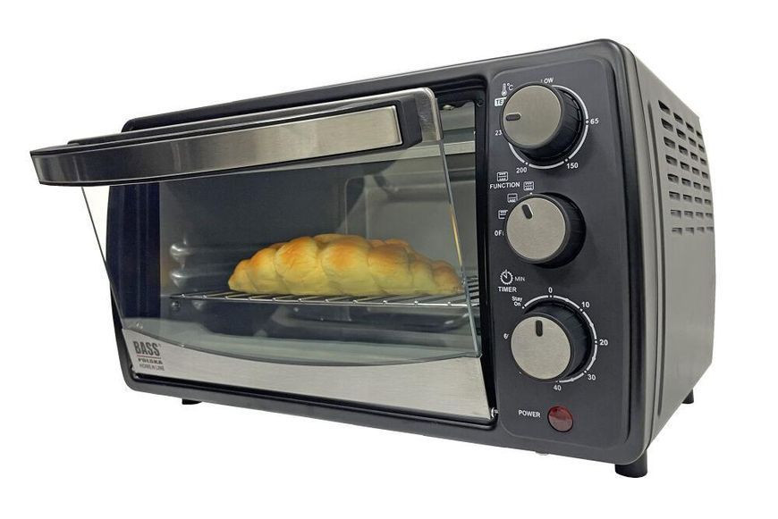 Електрична піч, настільна духовка з грилем та сушкою 15 л 1200W Bass Polska BH 10373 BH10373 фото