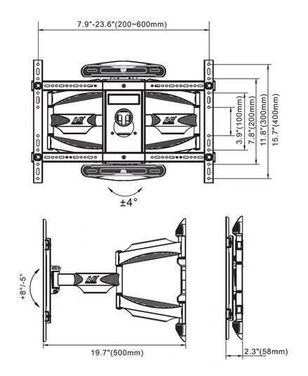 Кріплення для телевізора 45&ndash;70" Bass Polska BH15554 15554 фото