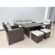 Набір садових меблів з ротангу GardenLine ABI8805 MARINNE III коричневий ABI8805 фото 5